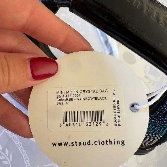 STAUD Mini Moon Crystal Bag - Picture 6 of 6